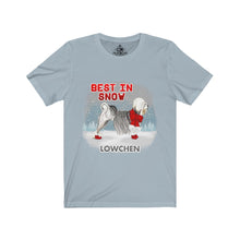 Load image into Gallery viewer, Lowchen Best In Snow Unisex Jersey Short Sleeve Tee