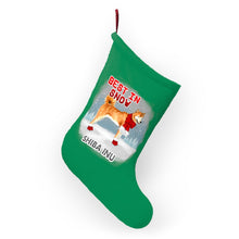 Load image into Gallery viewer, Shiba Inu Best In Snow Christmas Stockings