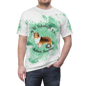 Shetland Sheepdog Pet Fashionista All Over Print Shirt