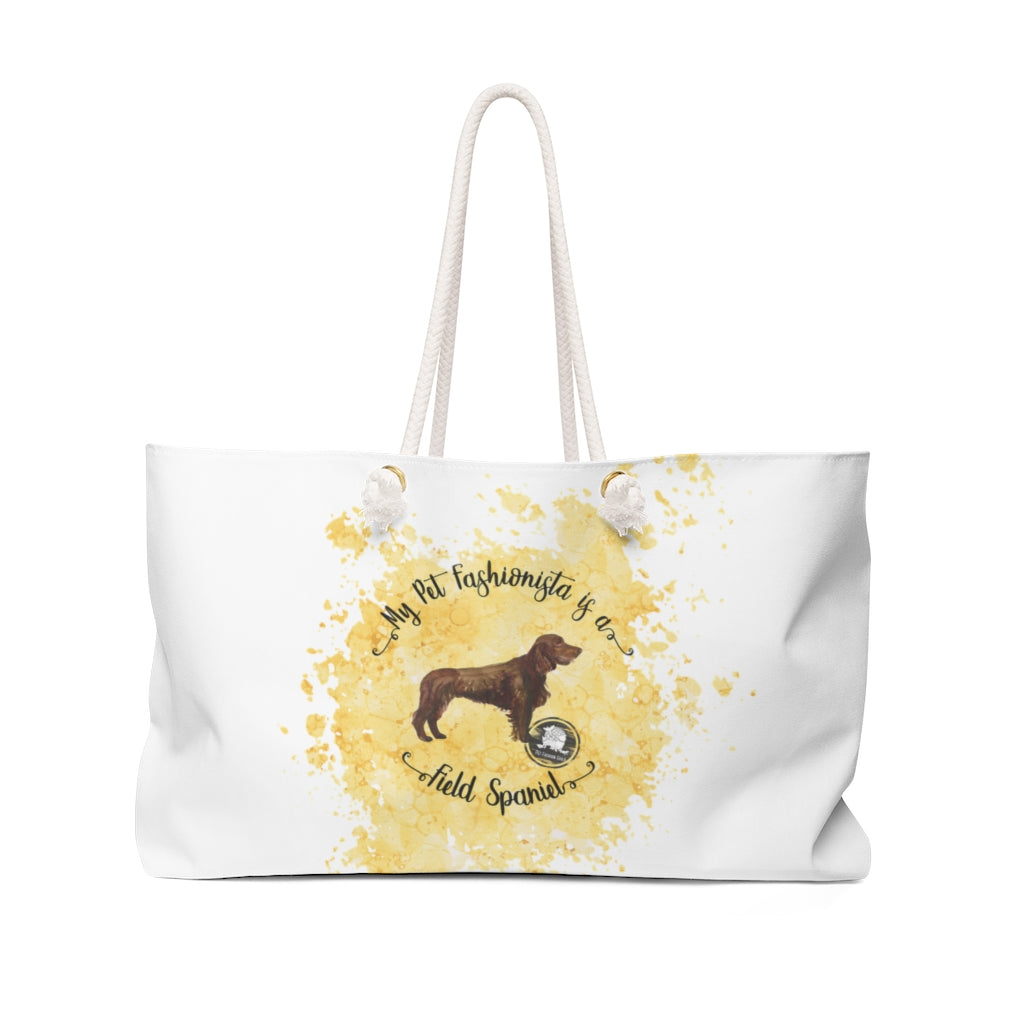 Field Spaniel Pet Fashionista Weekender Bag