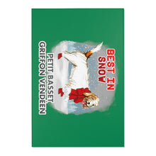 Load image into Gallery viewer, Petit Basset Griffon Vendeen Best In Snow Area Rug