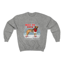 Load image into Gallery viewer, Border Terrier Best In Snow Heavy Blend™ Crewneck Sweatshirt