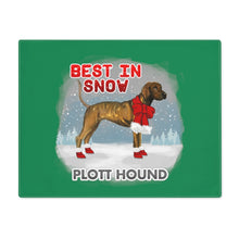 Load image into Gallery viewer, Plott Hound Best In Snow Placemat