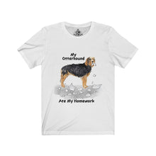 Load image into Gallery viewer, My Otterhound Ate My Homework Unisex Jersey Short Sleeve Tee