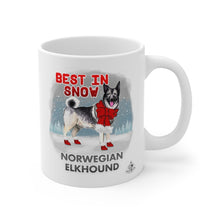 Load image into Gallery viewer, Norwegian Elkhound Best In Snow Mug