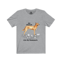 Load image into Gallery viewer, My Chinook Ate My Homework Unisex Jersey Short Sleeve Tee