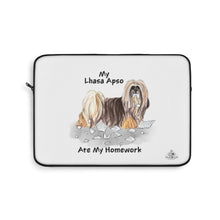 Load image into Gallery viewer, My Lhasa Apso Ate My Homework Laptop Sleeve