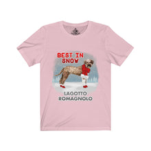 Load image into Gallery viewer, Lagotto Ramagnolo In Snow Unisex Jersey Short Sleeve Tee