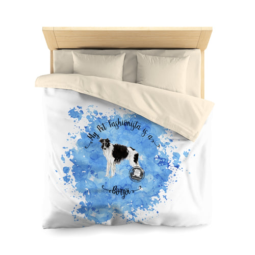 Borzoi Pet Fashionista Duvet Cover