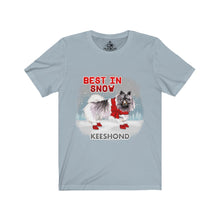 Load image into Gallery viewer, Keeshond Best In Snow Unisex Jersey Short Sleeve Tee