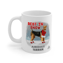 Load image into Gallery viewer, Airedale Terrier Best In Snow Mug
