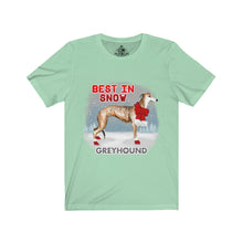 Load image into Gallery viewer, Greyhound Best In Snow Unisex Jersey Short Sleeve Tee