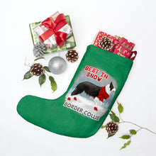 Load image into Gallery viewer, Border Collie Best In Snow Christmas Stockings
