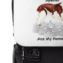Load image into Gallery viewer, My Welsh Springer Spaniel Ate My Homework Backpack