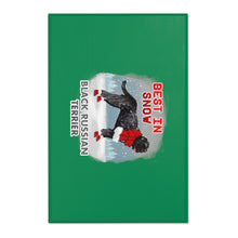 Load image into Gallery viewer, Black Russian Terrier Best In Snow Area Rug