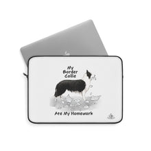 Load image into Gallery viewer, My Border Collie Ate My Homework Laptop Sleeve