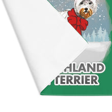 Load image into Gallery viewer, West Highland Terrier Best In Snow Placemat