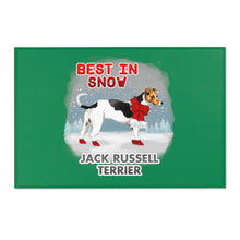 Load image into Gallery viewer, Jack Russell Terrier Best In Snow Area Rug