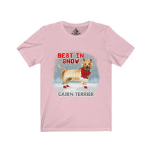 Load image into Gallery viewer, Cairn Terrier Best In Snow Unisex Jersey Short Sleeve Tee