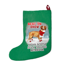 Load image into Gallery viewer, Nova Scotia Duck Tolling Retriever Best In Snow Christmas Stockings