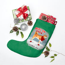 Load image into Gallery viewer, Shiba Inu Best In Snow Christmas Stockings