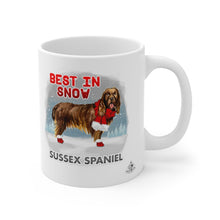 Load image into Gallery viewer, Sussex Spaniel Best In Snow Mug