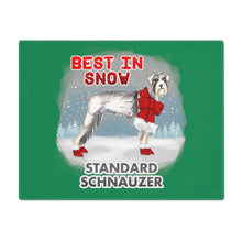 Load image into Gallery viewer, Standard Schnauzer Best In Snow Placemat