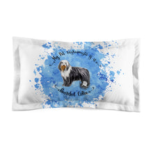 Load image into Gallery viewer, Bearded Collie Pet Fashionista Pillow Sham