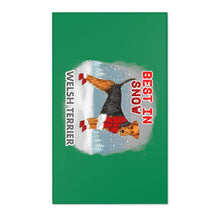 Load image into Gallery viewer, Welsh Terrier Best In Snow Area Rug