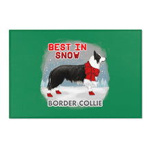 Load image into Gallery viewer, Border Collie Best In Snow Area Rug