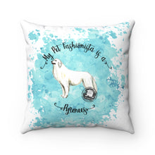 Load image into Gallery viewer, Great Pyrenees Pet Fashionista Square Pillow