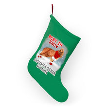 Load image into Gallery viewer, English Cocker Spaniel Best In Snow Christmas Stockings