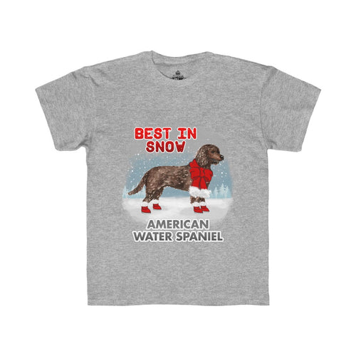 American Water Spaniel Best In Snow Kids Regular Fit Tee
