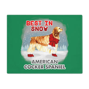 American Cocker Spaniel Best In Snow Placemat