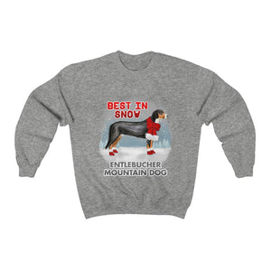 Entlebucher Mountain Dog Best In Snow Heavy Blend™ Crewneck Sweatshirt