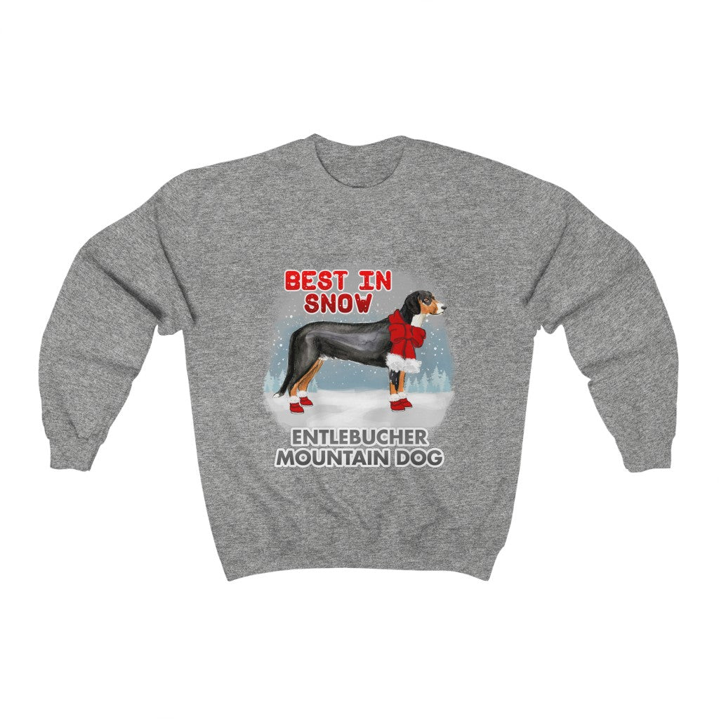 Entlebucher Mountain Dog Best In Snow Heavy Blend™ Crewneck Sweatshirt