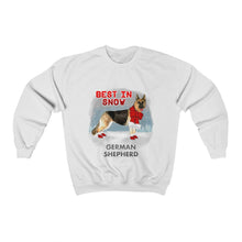Load image into Gallery viewer, German Shepherd Best In Snow Heavy Blend™ Crewneck Sweatshirt