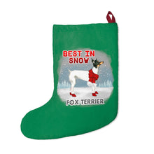 Load image into Gallery viewer, Fox Terrier Best In Snow Christmas Stockings
