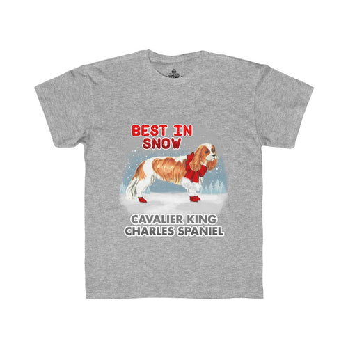 Cavalier King Charles Spaniel Best In Snow Kids Regular Fit Tee
