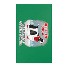 Load image into Gallery viewer, Parti-Color Cocker Spaniel Best In Snow Area Rug