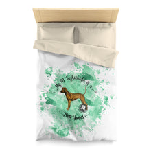 Load image into Gallery viewer, Plott Hound Pet Fashionista Duvet Cover