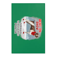 Load image into Gallery viewer, German WireHaired Pointer Best In Snow Area Rug