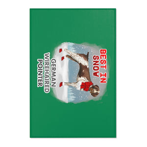 German WireHaired Pointer Best In Snow Area Rug