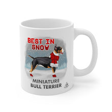 Load image into Gallery viewer, Miniature Bull Terrier Best In Snow Mug
