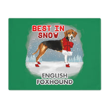 Load image into Gallery viewer, English Foxhound Best In Snow Placemat