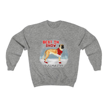 Load image into Gallery viewer, Bullmastiff Best In Snow Heavy Blend™ Crewneck Sweatshirt