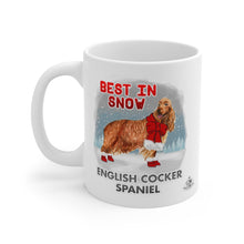 Load image into Gallery viewer, English Cocker Spaniel Best In Snow Mug