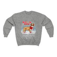Load image into Gallery viewer, Nova Scotia Duck Tolling Retriever Best In Snow Heavy Blend™ Crewneck Sweatshirt