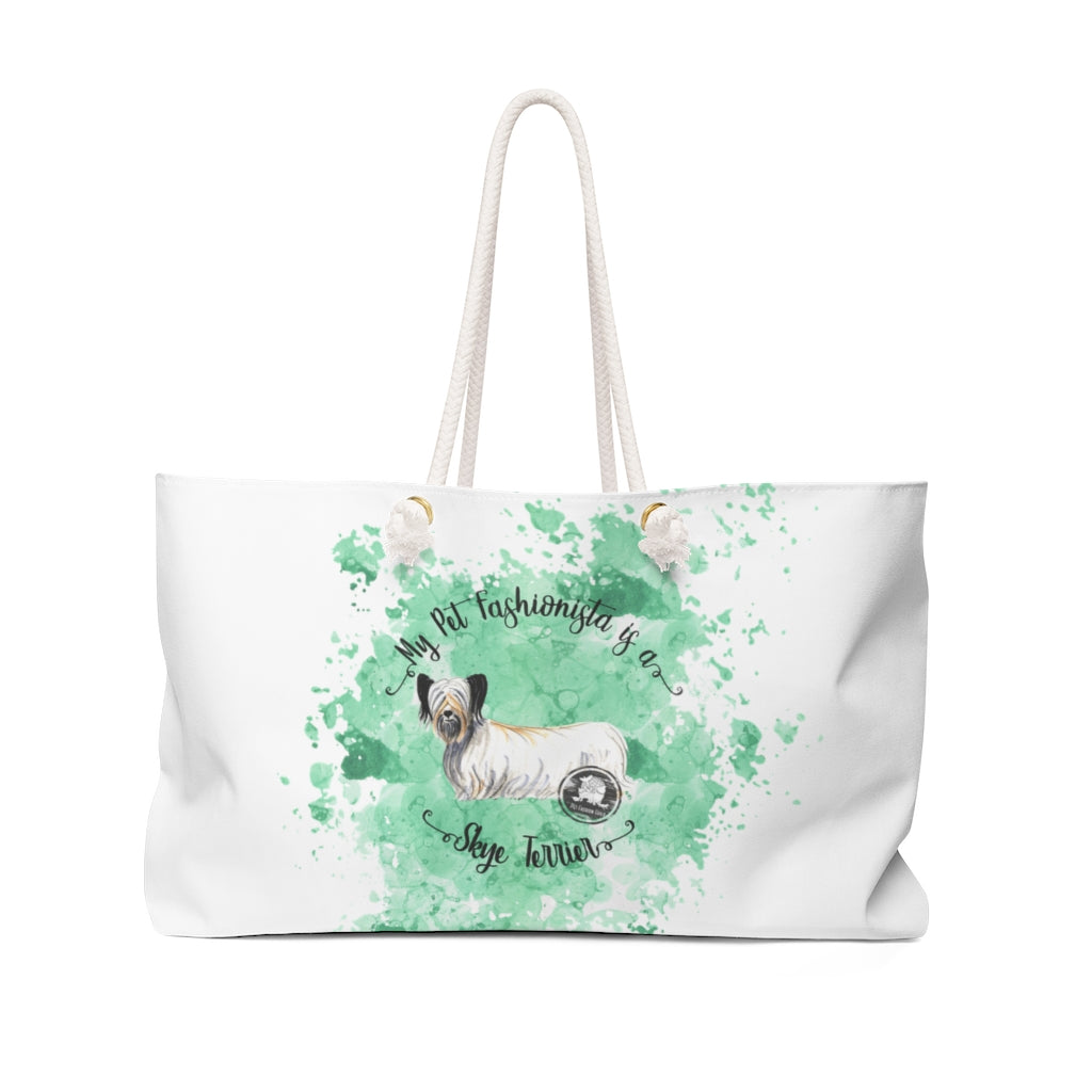 Skye Terrier Pet Fashionista Weekender Bag