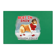 Load image into Gallery viewer, Rough Collie Best In Snow Area Rug